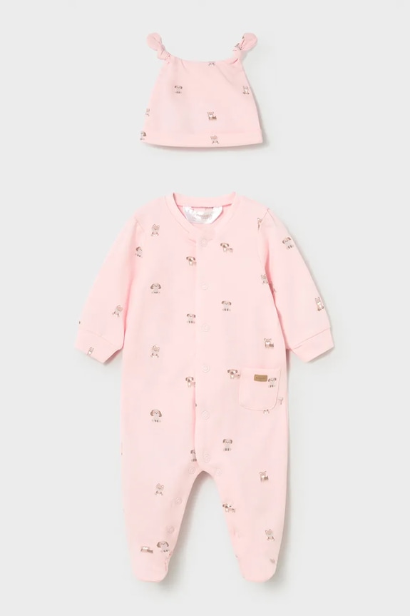 Повзунки для немовлят Mayoral Newborn рожевий 1718.1E.Newborn.PPY2