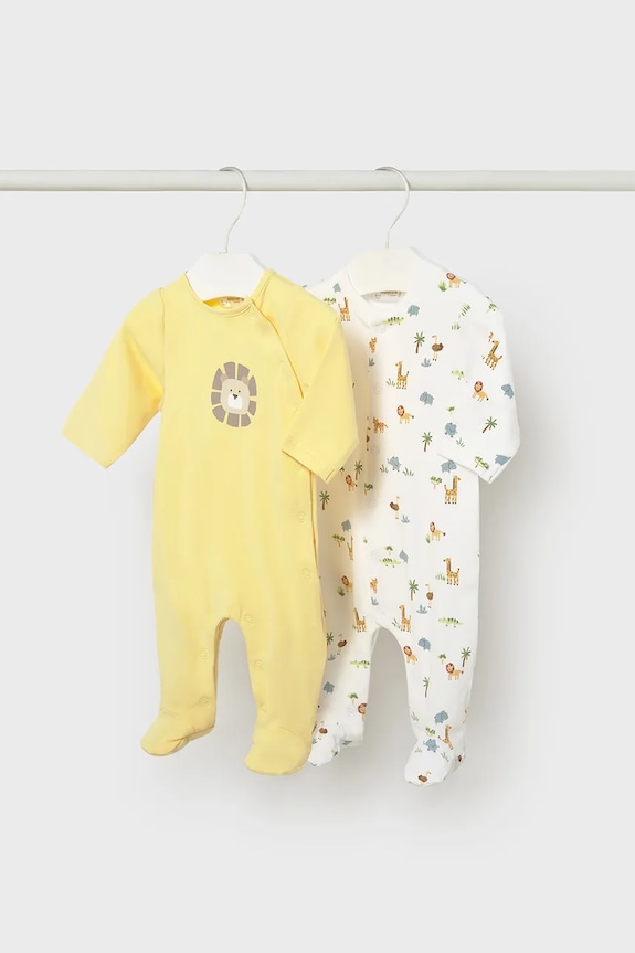 Φόρμες μωρού Mayoral Newborn 2-pack 2-pack κίτρινο 1720.1G.Newborn.PPY2