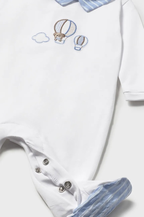 Băieți Mayoral Newborn costum bebe 1742.1C.Newborn.PPY2 alb