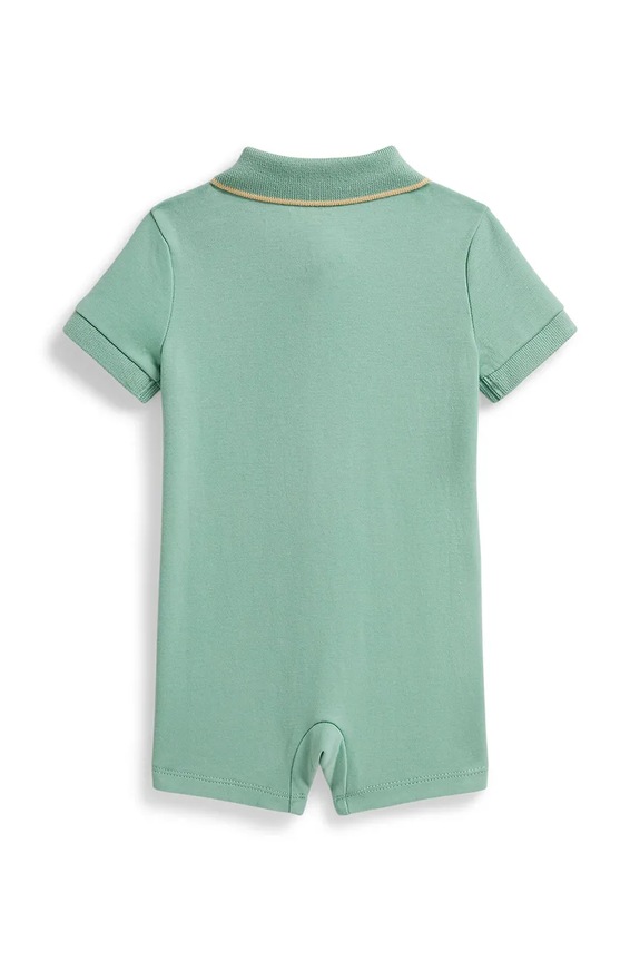 Polo Ralph Lauren rampers bawełniany niemowlęcy 320690772500 turkusowy SS26