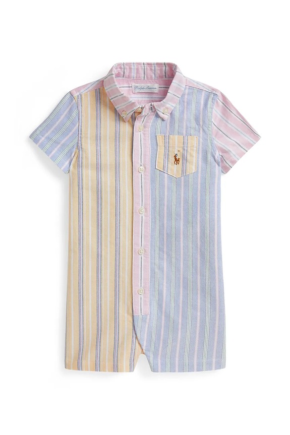 Polo Ralph Lauren rampers bawełniany niemowlęcy multicolor 320B14075001