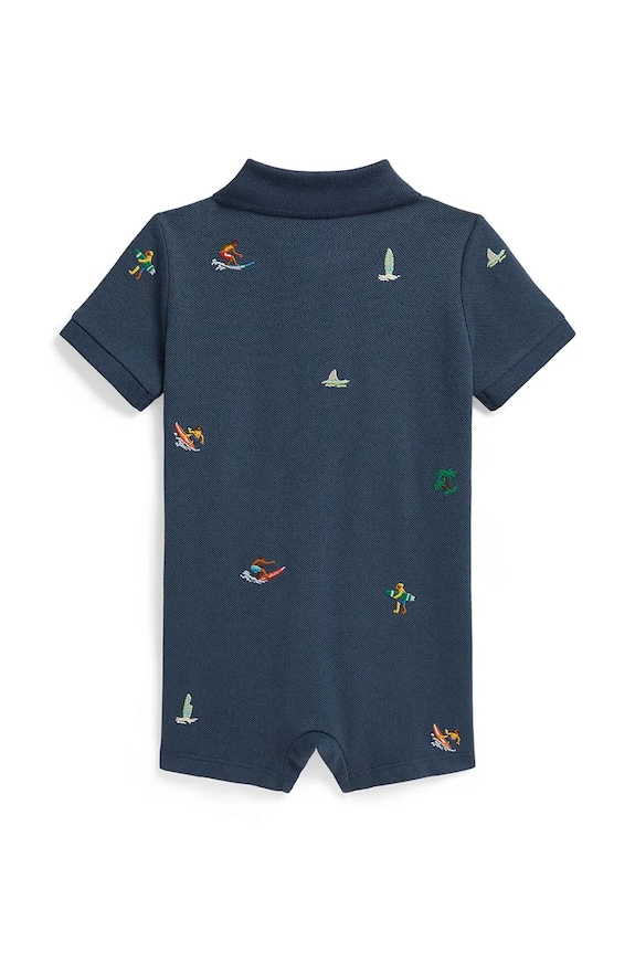 Polo Ralph Lauren rampers niemowlęcy bawełniany 320B14128001 niebieski SS26