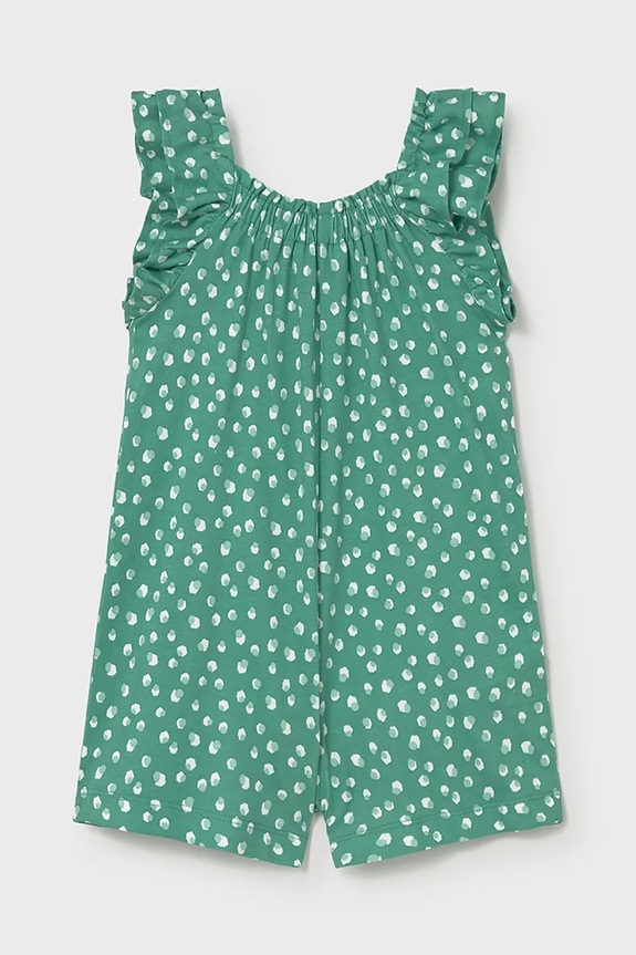Mayoral kombinezon bawełniany niemowlęcy 1829.4M.Baby.PPY2 zielony SS26