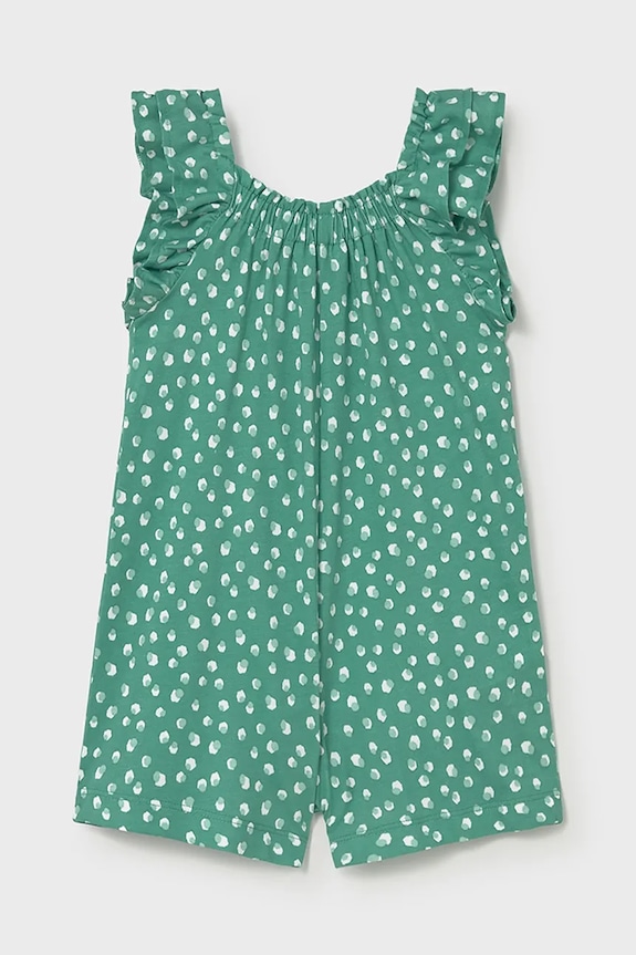 Mayoral kombinezon bawełniany niemowlęcy 1829.4M.Baby.PPY2 zielony SS26