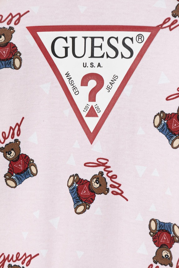 Дівчинка Дитячі бавовняні повзунки Guess H6RW00.KA6W4.PPY2.G рожевий