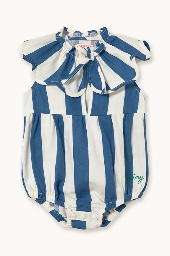 Tinycottons body bebe LIGHT NAVY STRIPES BODY albastru SS26.227