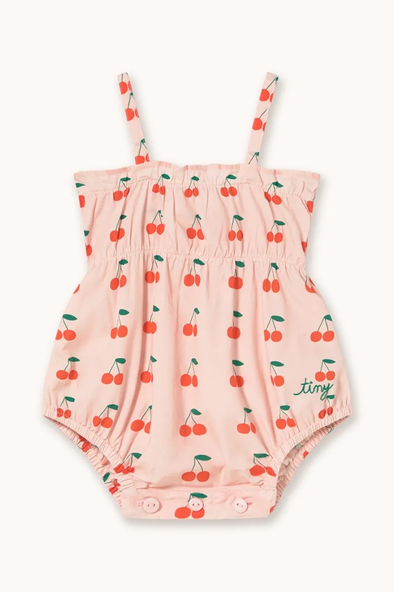 Tinycottons body din bumbac pentru bebeluși CHERRIES BODY roz SS26.277