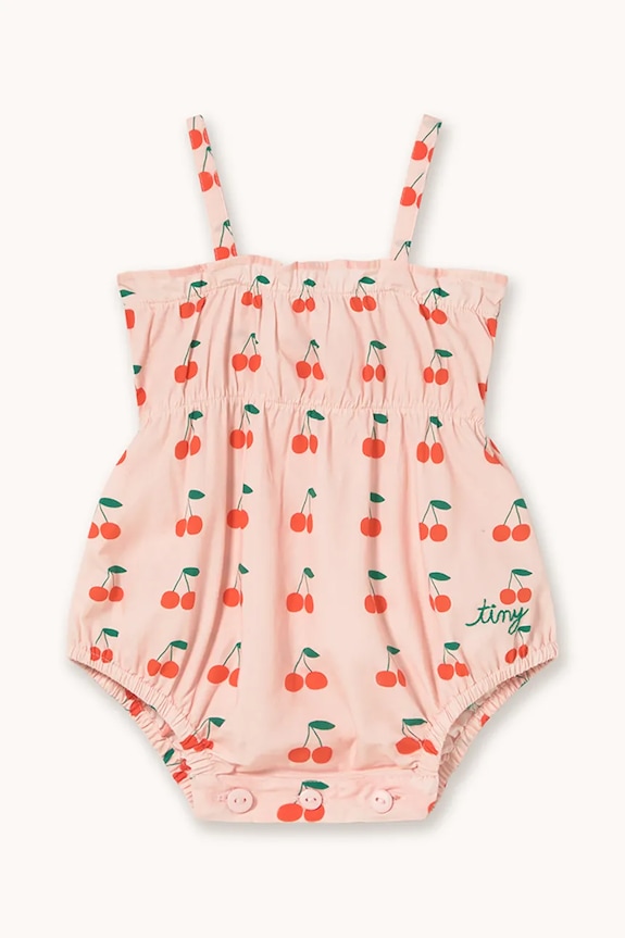 Tinycottons body din bumbac pentru bebeluși CHERRIES BODY roz SS26.277