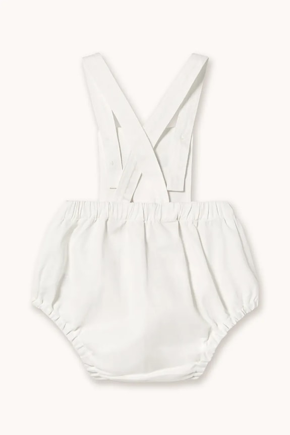 Tinycottons body din bumbac pentru bebeluși MINI CHERRIES TWILL BODY SS26.315 alb SS26