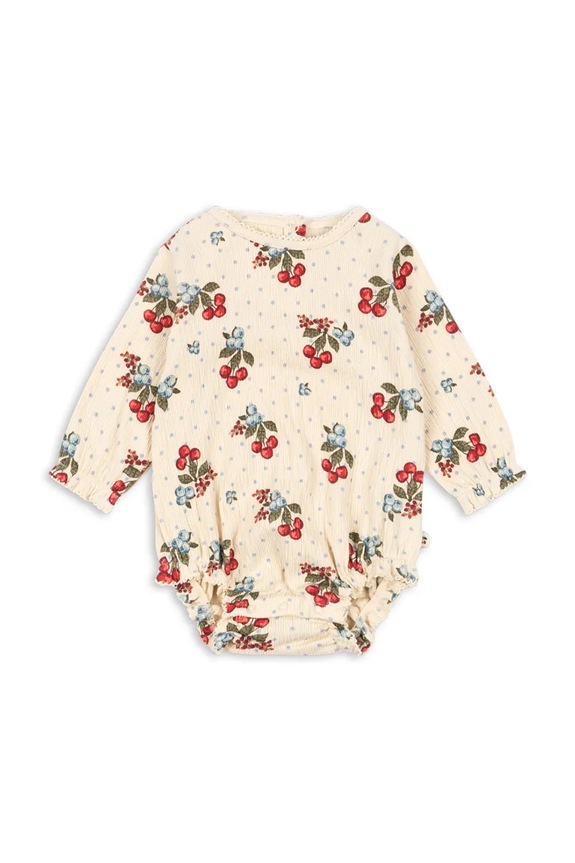 Konges Sløjd body bebe CHLEO ROMPER GOTS Produs pentru bebe bej KS104731.PPY2