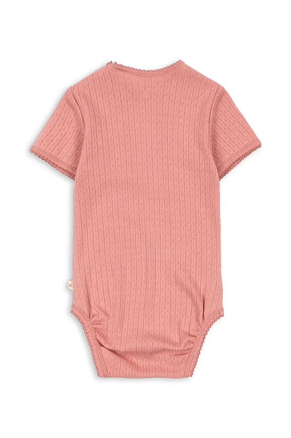 Βαμβακερά φορμάκια για μωρά Konges Sløjd MINNIE SS BODY GOTS KS105008.PPY2 ροζ SS26