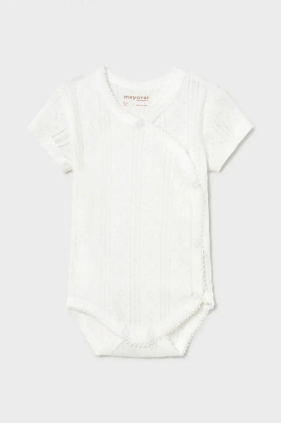 Mayoral Newborn body bawełniane niemowlęce beżowy 1701.2D.Newborn.PPY2