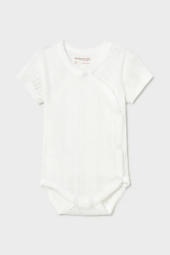 Mayoral Newborn body bawełniane niemowlęce beżowy 1701.2D.Newborn.PPY2