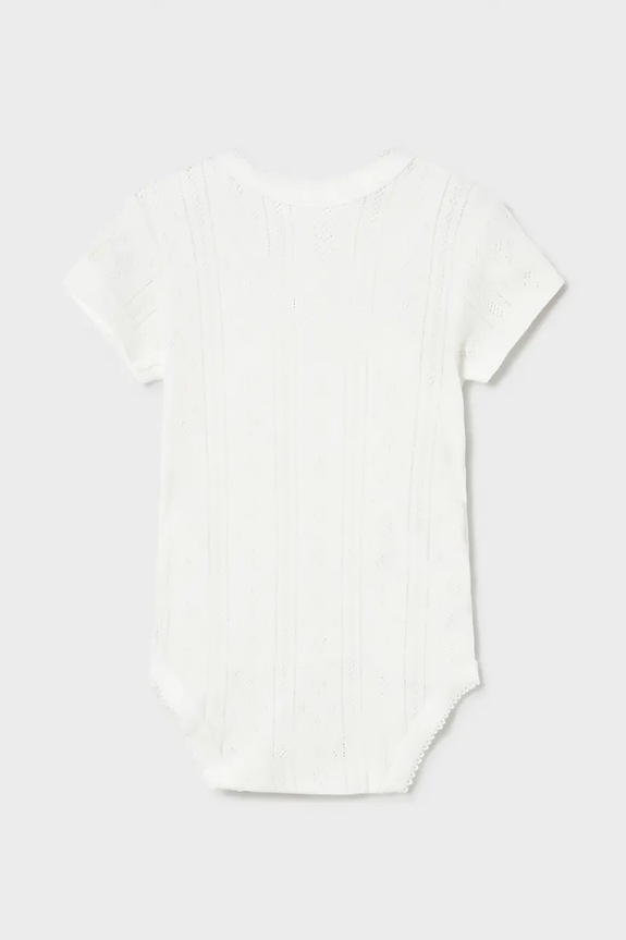 Mayoral Newborn body bawełniane niemowlęce 1701.2D.Newborn.PPY2 beżowy SS26