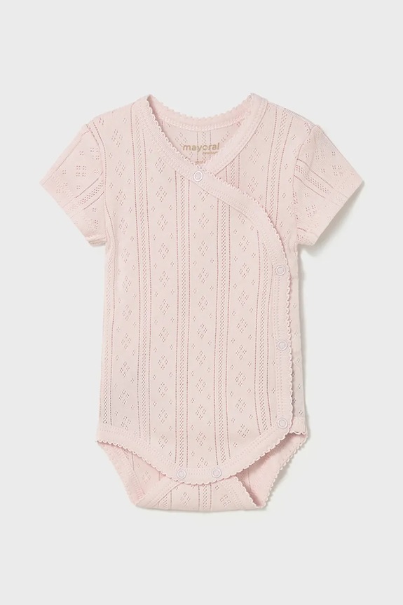 Mayoral Newborn body bawełniane niemowlęce różowy 1701.2D.Newborn.PPY2