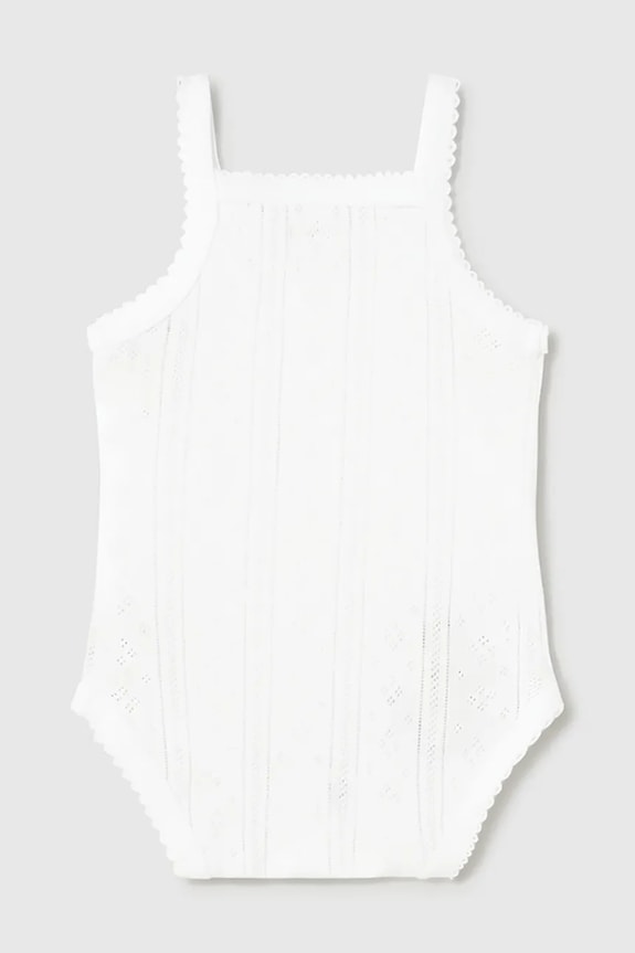 Mayoral Newborn pamut baba body 1702.2D.Newborn.PPY2 fehér SS26