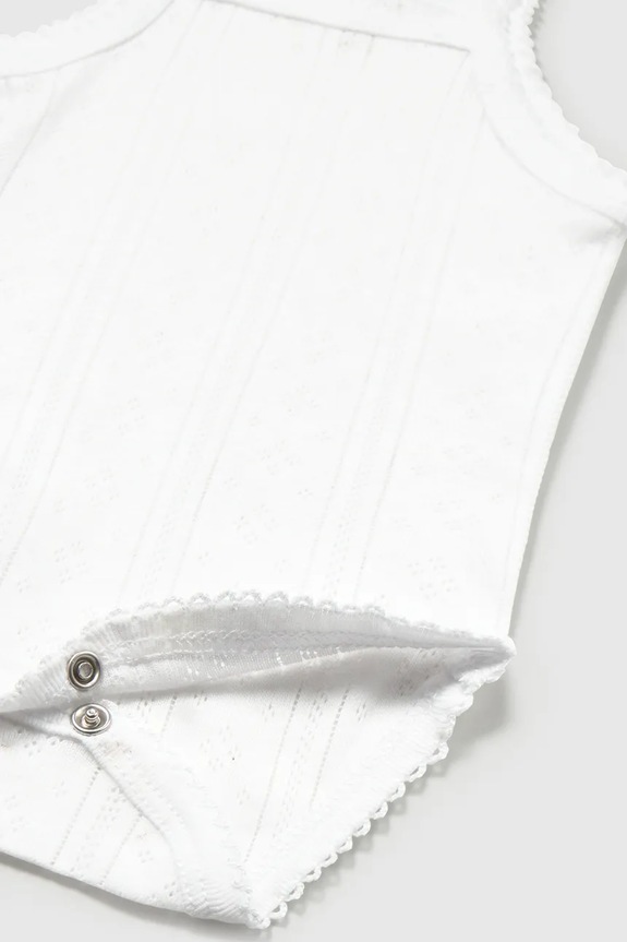 Djevojčice Pamučni bodi za bebe Mayoral Newborn 1702.2D.Newborn.PPY2 bijela