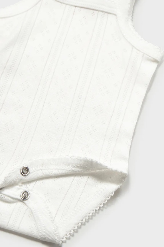 Djevojčice Pamučni bodi za bebe Mayoral Newborn 1702.2D.Newborn.PPY2 bež