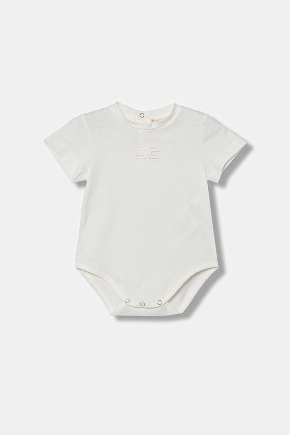 Bavlnené body pre bábätká Elisabetta Franchi béžová ENBD007.0.JF054