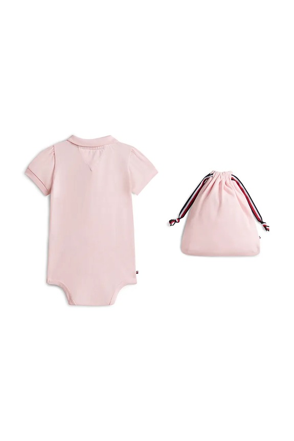 Tommy Hilfiger body detské bavlnené KN0KN02372.G.PPY2 ružová SS26