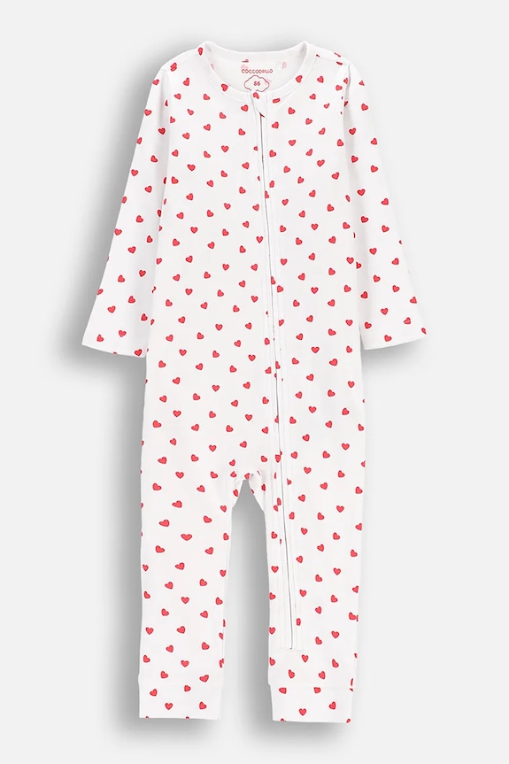 Coccodrillo pajacyk niemowlęcy bawełniany Produkt niemowlęcy biały WC6404201PJS