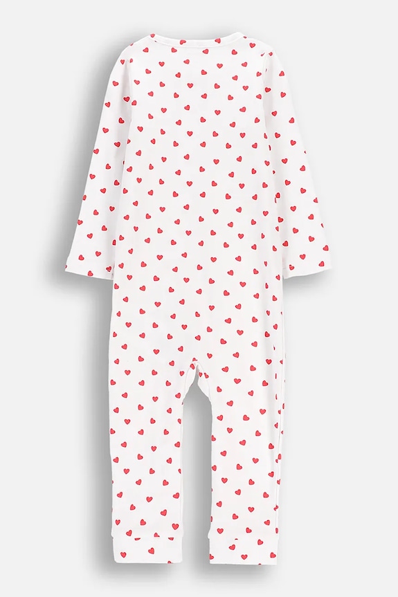 Coccodrillo pajacyk niemowlęcy bawełniany WC6404201PJS biały SS26