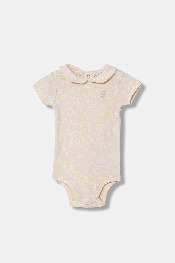 United Colors of Benetton body niemowlęce bawełniane beżowy 30NDAB00Y.W.Stagionale