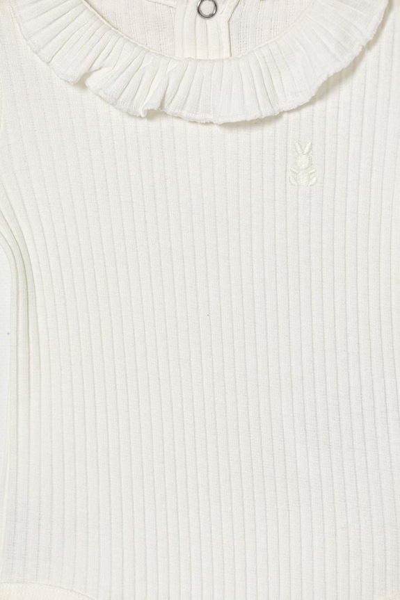 Dziewczynka United Colors of Benetton body dziecięce bawełniane z elastanem 3F1EAB00V.W.Stagionale biały