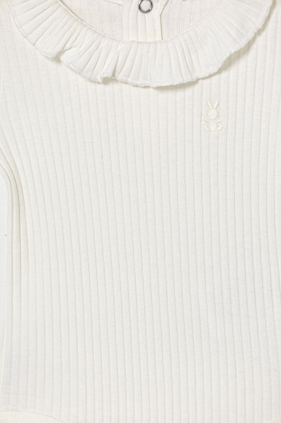 Dziewczynka United Colors of Benetton body dziecięce bawełniane z elastanem 3F1EAB00V.W.Stagionale biały