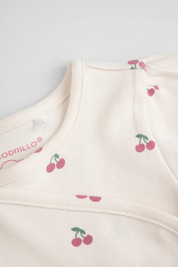 Dievča Coccodrillo body dojčenské bavlnené WC6112602HGN béžová