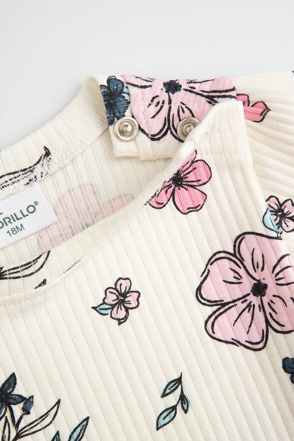 Dievča Coccodrillo body detské bavlnené WC6112104FGN béžová