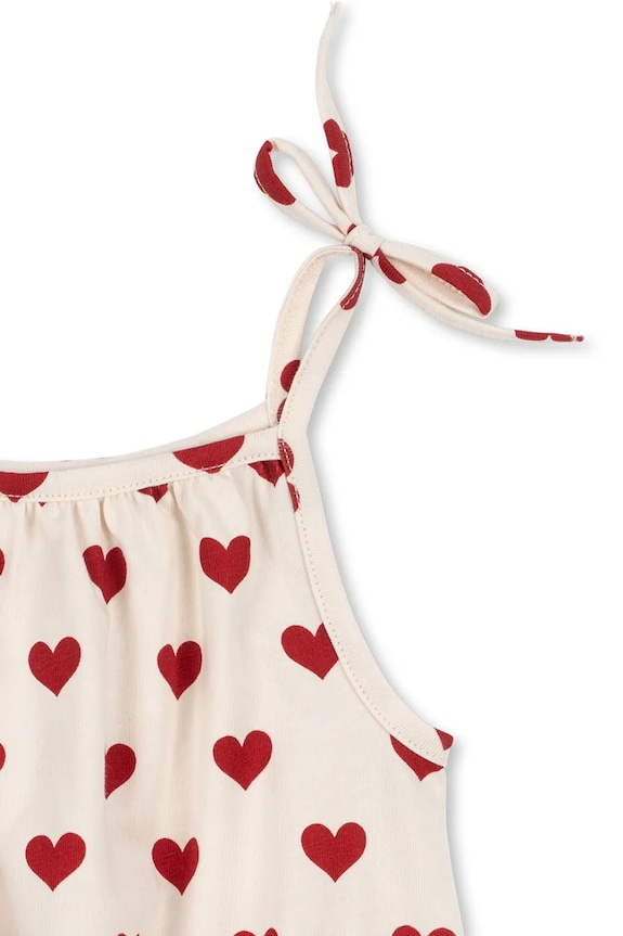 Dievča Konges Sløjd body detské bavlnené s elastanom BASIC STRAP BODY GOTS KS105285.PPY2 ružová