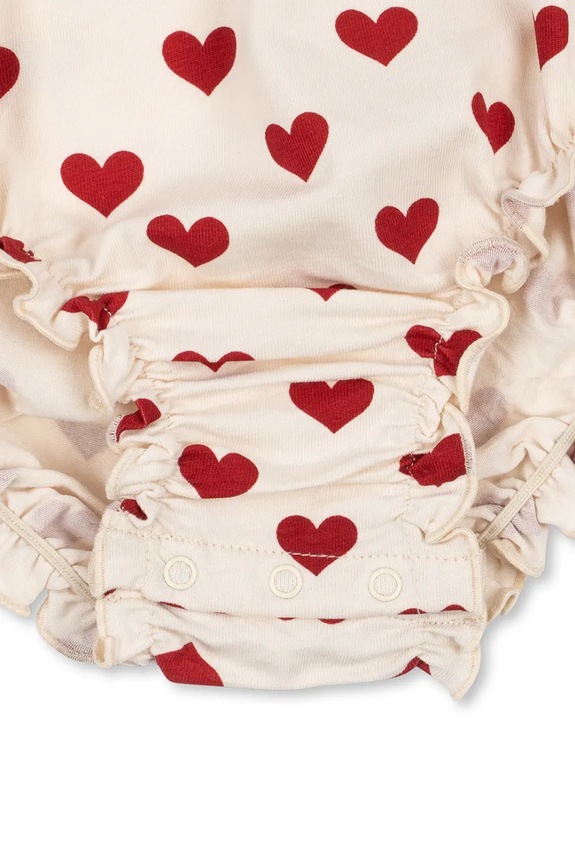 Konges Sløjd body detské bavlnené s elastanom BASIC STRAP BODY GOTS ružová KS105285.PPY2