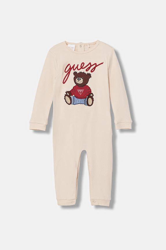 Βρεφική βαμβακερή ρόμπα Guess Βρεφικό προϊόν μπεζ H6RW01.KA6W4.PPY2