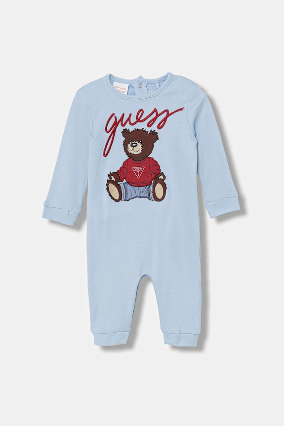 Дитячі бавовняні повзунки Guess Для немовлят блакитний H6RW01.KA6W4.PPY2