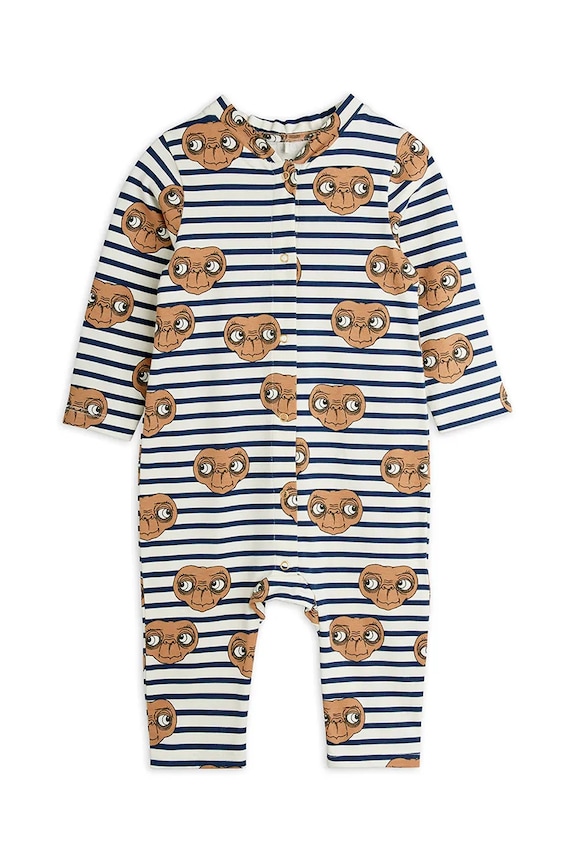 Mini Rodini pajacyk niemowlęcy E.T. 25840100 biały SS26