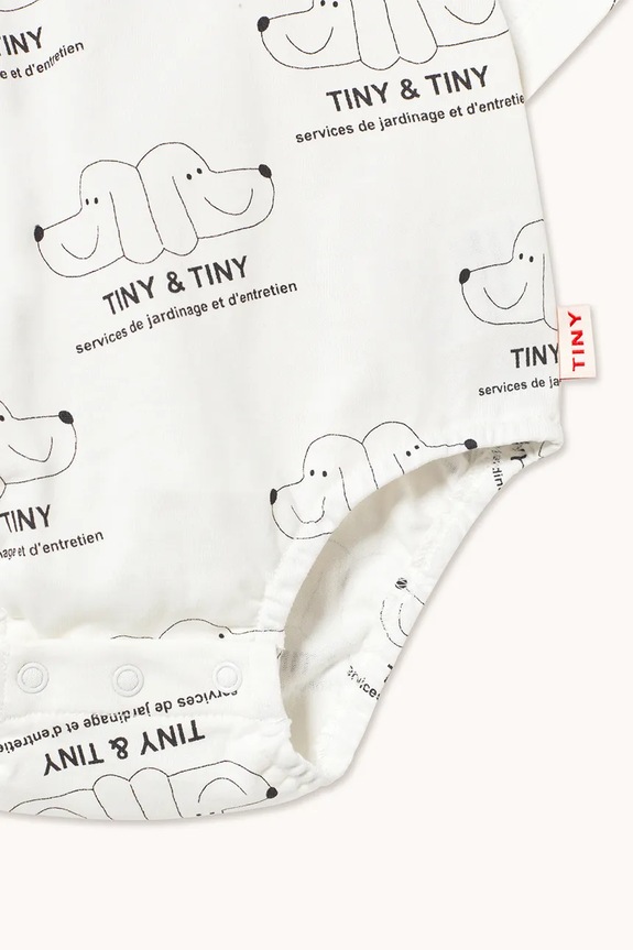 BIMBA Tinycottons body di cotone neonato/a TINY & TINY KNITTED BODY SS26.009 bianco