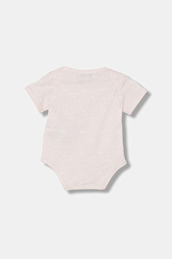 Emporio Armani боді дитяче бавовняне 2 шт. EY000010.AF22049 рожевий SS26