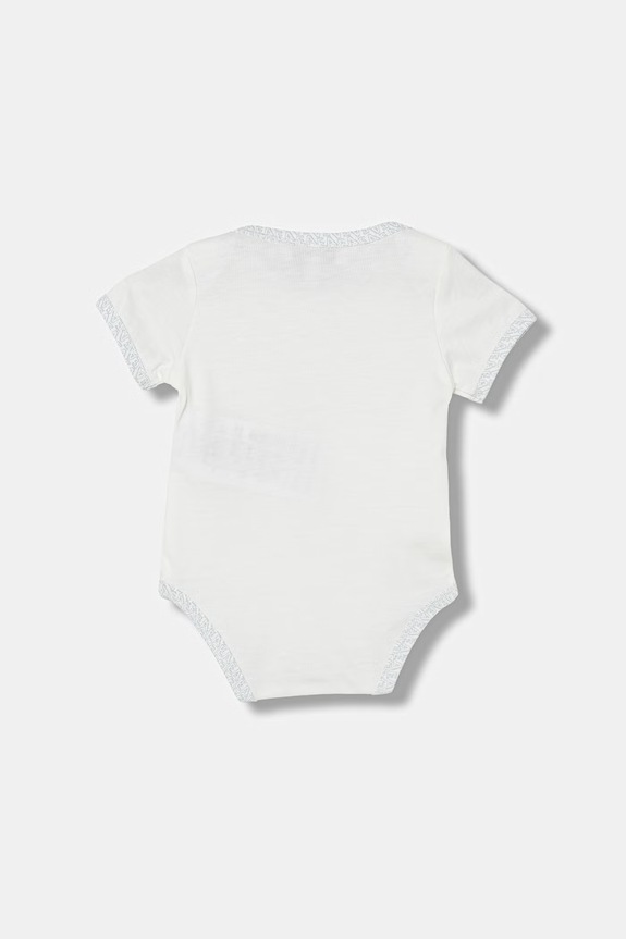 Emporio Armani боді дитяче бавовняне 2 шт. EY000010.AF22049 блакитний SS26