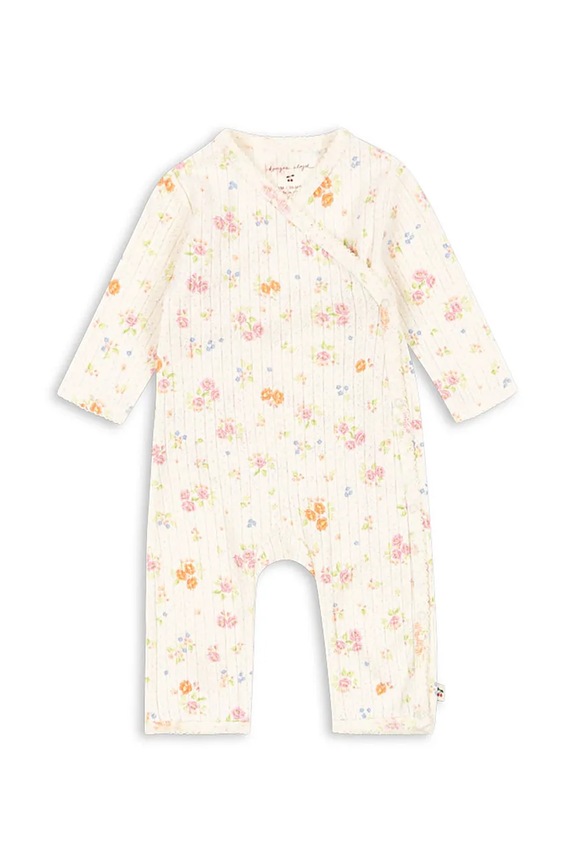 Konges Sløjd rugdalózó MINNIE NEWBORN ONESIE GOTS bézs KS105004.PPY2