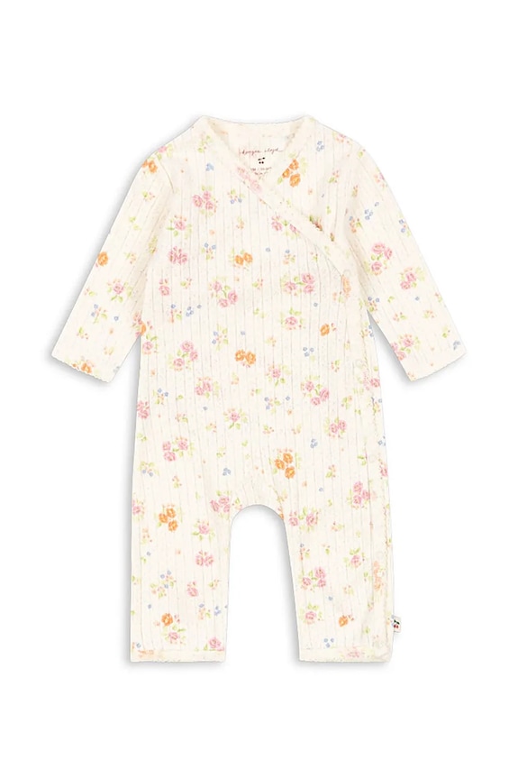 Konges Sløjd rugdalózó MINNIE NEWBORN ONESIE GOTS bézs KS105004.PPY2