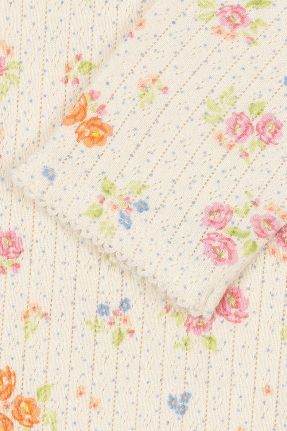 Konges Sløjd pajacyk niemowlęcy bawełniany MINNIE ONESIE GOTS KS105005.PPY2 beżowy
