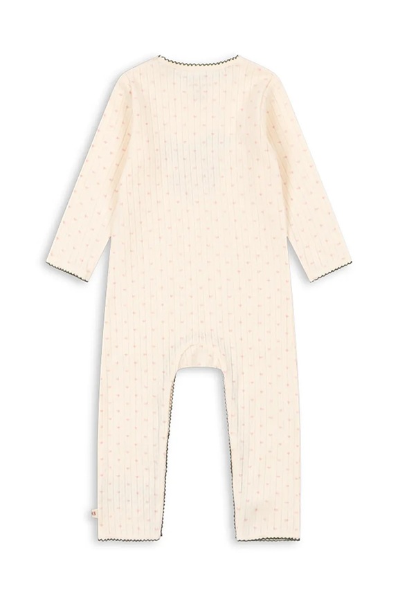 Konges Sløjd rugdalózó MINNIE ONESIE GOTS KS105005.PPY2 bézs SS26