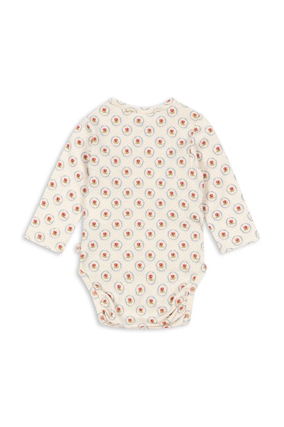 Konges Sløjd body neoanto BASIC LS NEWBORN BODY GOTS KS104674.PPY2 beige SS26
