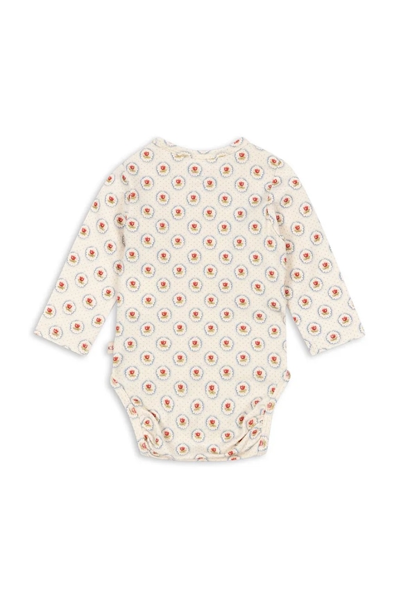 Konges Sløjd body neoanto BASIC LS NEWBORN BODY GOTS KS104674.PPY2 beige SS26