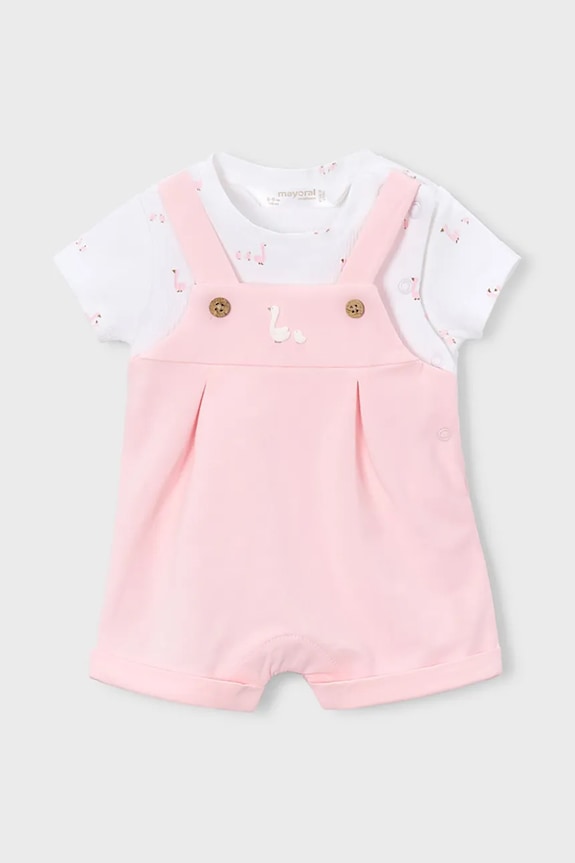 Ромпер для младенцев Mayoral Newborn розовый 1629.1A.Newborn.PPY2
