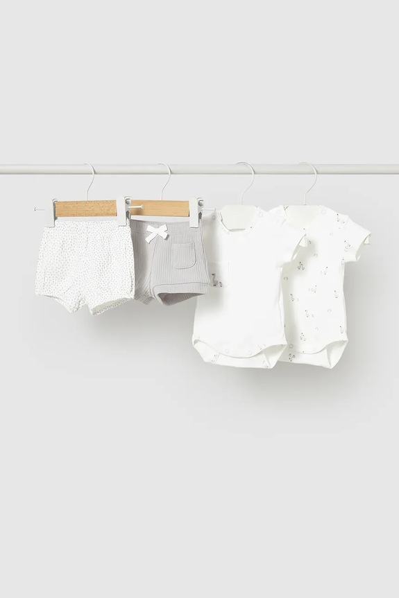 Body za dojenčka Mayoral Newborn 2-pack 2-pack siva 1630.1A.Newborn.PPY2