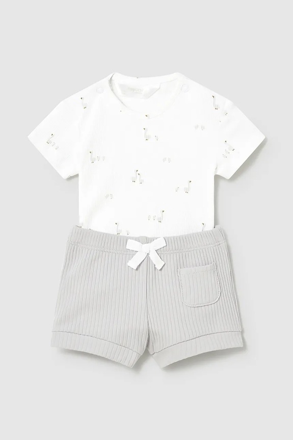 Body za dojenčka Mayoral Newborn 2-pack 1630.1A.Newborn.PPY2 siva SS26