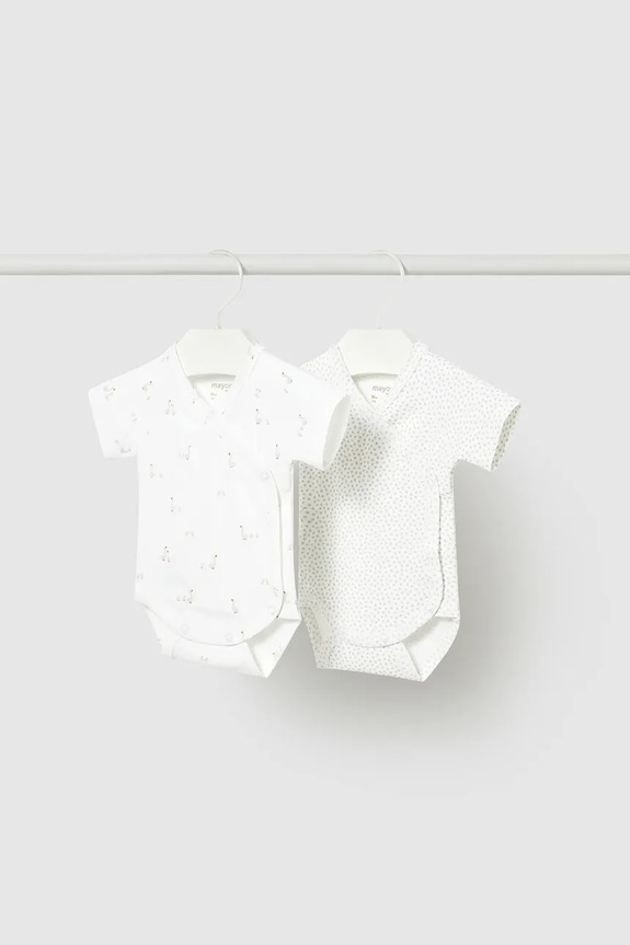 Mayoral Newborn body bebe 2-pack alb 1725.1A.Newborn.PPY2