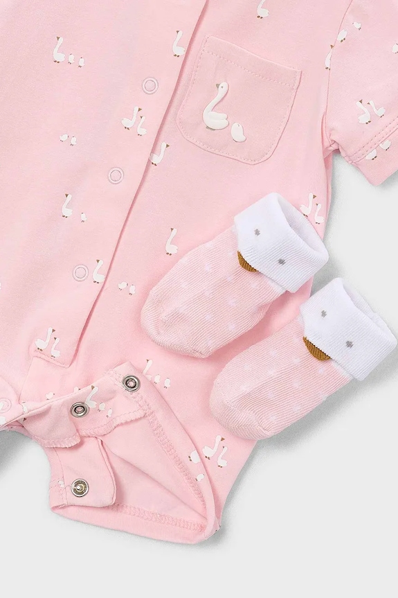 Chłopiec Mayoral Newborn rampers niemowlęcy 1727.1A.Newborn.PPY2 różowy